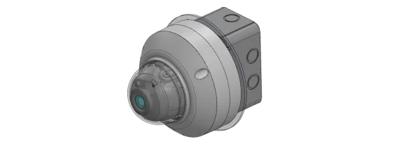 Lilin - BTR07W - Single Gang Box Adapter Plate Indoor Supports Camera Models SD22, MD22, SR63, MR63, MR30, SR64, MR64, PZD64, MR29, MR65, AHD65, and FR33