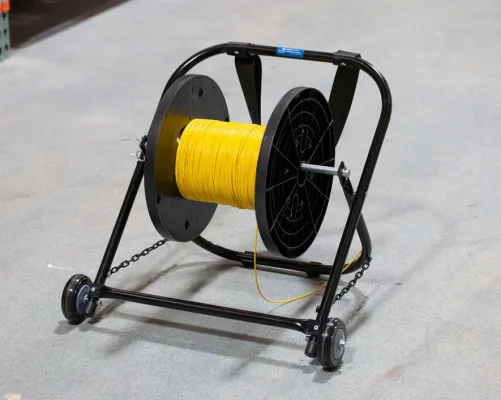 Jonard Tools - CC-2721WS - Steel Cable Caddy, 21" Wide W/Wheels & Strap