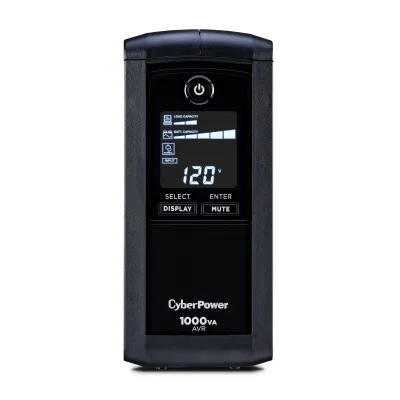 CYBERPOWER - CP1000AVRLCD - CyberPower 1000VA/600W Line-Interactive Ups AVR LCD 9 Outlets 3 Year Warranty 1080 Joules