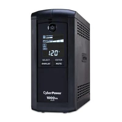 CYBERPOWER - CP1000AVRLCD - CyberPower 1000VA/600W Line-Interactive Ups AVR LCD 9 Outlets 3 Year Warranty 1080 Joules
