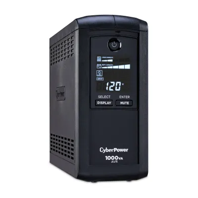 CYBERPOWER - CP1000AVRLCD - CyberPower 1000VA/600W Line-Interactive Ups AVR LCD 9 Outlets 3 Year Warranty 1080 Joules