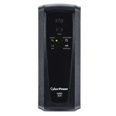 CYBERPOWER - CP1200AVR - 1200VA/720W, Simulated Sine Wave, NEMA 5-15P, 6 ft cord, 10 (5 surge, 5 surge + battery backup), PowerPanel Personal Edition software, 3 year warranty