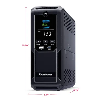 Cyber Power - CP1500AVRLCD3 -  Mini-Tower Line Interactive UPS, 1500VA/900W