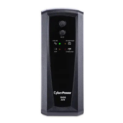 CYBERPOWER - CP1500AVRT - 1500VA/900W, Simulated Sine Wave, NEMA 5-15P, 6 ft cord, 10 (5 surge, 5 surge + battery backup), PowerPanel Personal software, 3 year warranty
