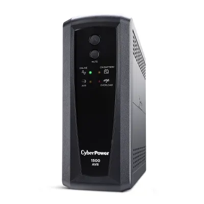 CYBERPOWER - CP1500AVRT - 1500VA/900W, Simulated Sine Wave, NEMA 5-15P, 6 ft cord, 10 (5 surge, 5 surge + battery backup), PowerPanel Personal software, 3 year warranty