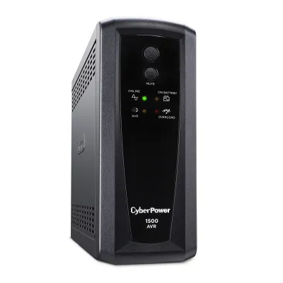 CYBERPOWER - CP1500AVRT - 1500VA/900W, Simulated Sine Wave, NEMA 5-15P, 6 ft cord, 10 (5 surge, 5 surge + battery backup), PowerPanel Personal software, 3 year warranty
