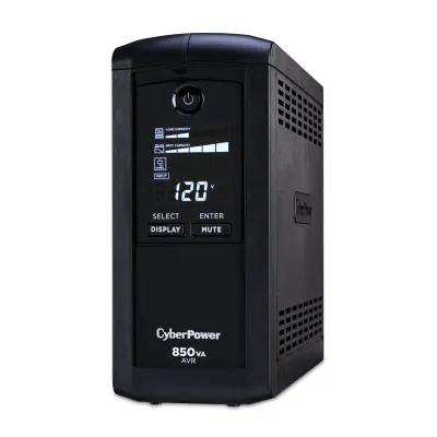 CYBERPOWER - CP850AVRLCD - CyberPower 850VA/510W Line-Interactive UPS AVR LCD 9 Outlets 3 Year Warranty 1080 Joules
