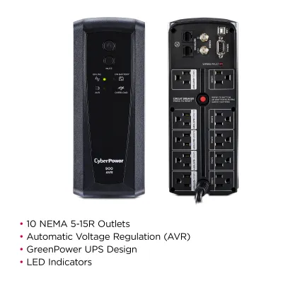 Cyber Power - CP900AVR - Mini-Tower UPS AVR Series, 900VA/560W