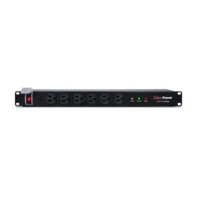 CYBERPOWER - CPS1215RMS - 1800 J, 120 V, 12 NEMA 5-20R (6 front, 6 rear), 15 ft cord, 3 year warranty