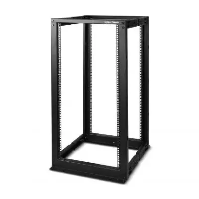 Cyber Power - CR25U40001 - 25U 19" 4-post Open Frame Rack, 600mm Wide, 22"-40" Depth Adjustable
