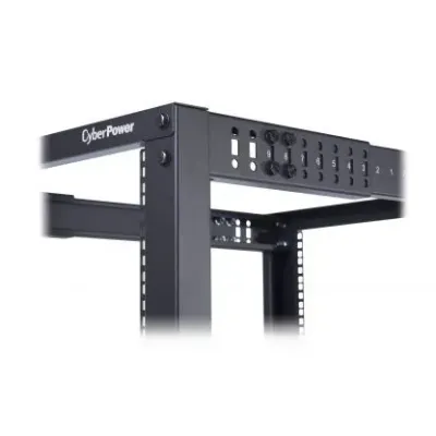 Cyber Power - CR45U40001 - 45U 19" 4-post Open Frame Rack, 600mm Wide, 22"-40" Depth Adjustable