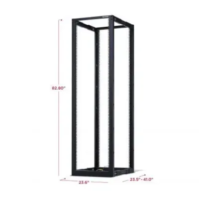 Cyber Power - CR45U40001 - 45U 19" 4-post Open Frame Rack, 600mm Wide, 22"-40" Depth Adjustable