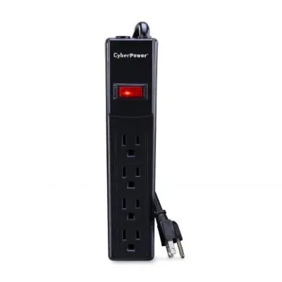 Cyber Power - CSB404 - Essential Surge Protector, 600 J, 125 V, 4 ft Cord
