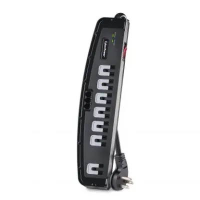 Cyber Power - CSP706T - 1650 J, 125 V, NEMA 5-15P 45 degree off-set plug, 7 NEMA 5-15R, 6 ft cord, Limited lifetime warranty