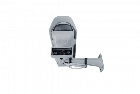 Hanwha - SHB-V-3200HPR - Outdoor enclosure with PoE+, IR and Wall mount for Box cameras. Compatible with most XNB and PNB Cameras. See complete camera compatibility list in the mount selection tool.