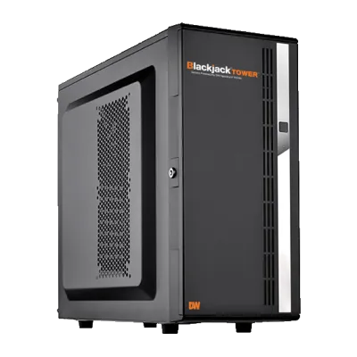 Digital Watchdog - DW-BJT7140TLX - Blackjack tower, Ubuntu Linux OS on SSD, 600Mbps throughput, Intel i7, 16GB RAM, hot-swappable, 40TB storage, UL