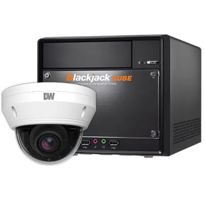 Digital Watchdog - DW-CUDV9KIT68 - Blackjack Cube 6TB with 8x vari-focal lens vandal dome IP cameras kits