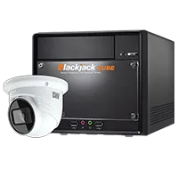 Digital Watchdog - DW-CUFTKIT34 - Blackjack Cube 3TB with 4x fixed lens turret IP cameras kits