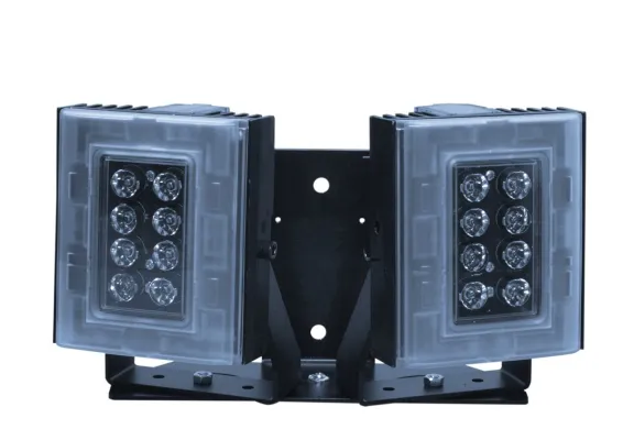 Digital Watchdog - DW-ILIRIP940 - High Performance 940nm Infra-red Illuminator, High Power Dual Core LEDs, with 374' coverage distance. Interchangeable lens packs to deliver a variety of angles out of the box. Built in web browser interface for easy 