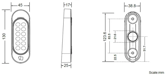 GeoVision - 84-DFK1355-0010 - Keypad Reader