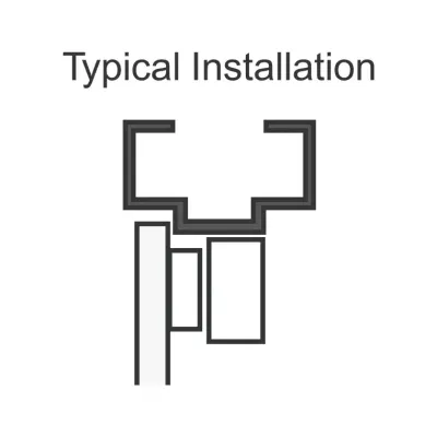 SECO-LARM - E-941S-600B/ZQ - Black "Z" Bracket for mounting E-941SB-600, E-941SB-600PQ, E-941DB-600PQ. For left or right in-swinging doors. Includes "L" and "Z" brackets.