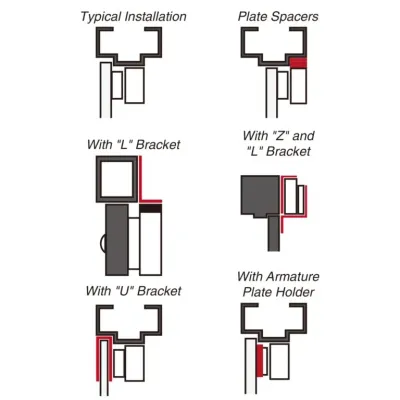 SECO-LARM - E-941SA-600 - Single-door Electromagnetic Lock With 600-lb (272Kg) Holding Force 12 Or 24 Vdc Operation