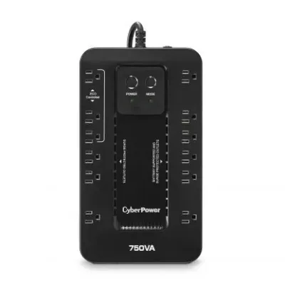 CYBERPOWER - EC750GTAA - 750VA/450W Standby UPS NEMA 5-15 RJ-11 EMI ECO TAA Compliant