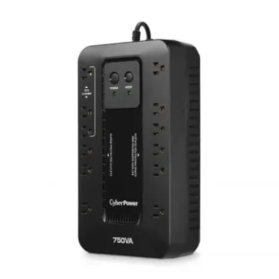 CYBERPOWER - EC750GTAA - 750VA/450W Standby UPS NEMA 5-15 RJ-11 EMI ECO TAA Compliant