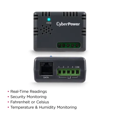 CYBERPOWER - ENVIROSENSOR - 4 input contact closures, RJ45 Ethernet port, 10 ft cable, 3 year warranty