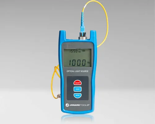 Jonard Tools - FLS-55 - Fiber Optic Light Source Multimode & Singlemode with FC/LC/SC (PC/UPC) Adapters