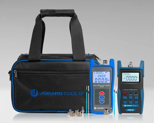 Jonard Tools - FPL-5555 - Fiber Power Meter w/ Data Storage & SM/MM Optical Light Source Kit