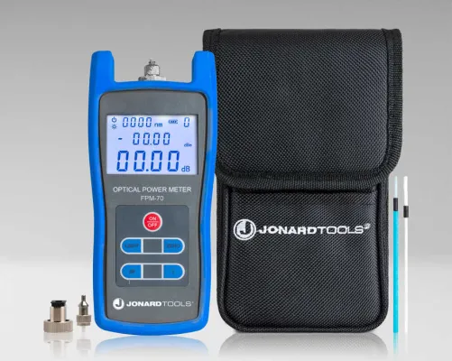 Jonard Tools - FPM-70 - Fiber Optic Power Meter (-70 to +6 dBm) with FC/SC/LC Adapters
