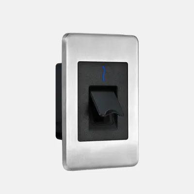 ZKTeco USA - FR1500-ID - Flushmount Slave Fingerprint Reader with ZKAccess ID Card Reader