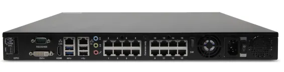 ExacqVision - IP16-08T-GPL-E - 8TB PoE+ G-Series IP Desktop NVR Linux with 16 IP Enterprise licenses (16 max)