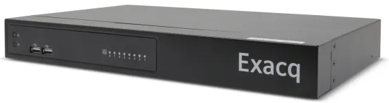 ExacqVision - IP08-08T-GPL - IP Desktop 8 port PoE+ G-Series NVR with 8 IP Professional licenses (8 max), 8TB Internal storage. PoE 120W total, 15w simultaneous all ports, 30w max per port. Linux Ubuntu 22.04 LTS OS on SSD, 4GB RAM, 1 X 1GbE, 1