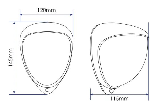 GJD - GJD300 - D-TECT2 30m (98ft) x 30m (82ft) volumetric PIR Detector - Silver Housing