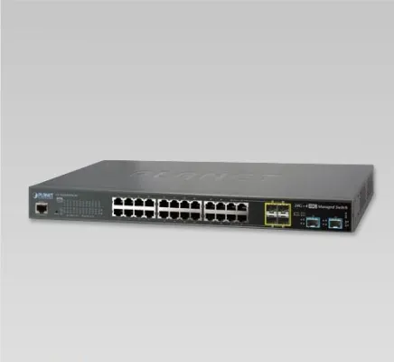 Planet - GS-5220-20T4C4X - L2+ 24-Port 10/100/1000T + 4-Port Shared SFP + 4-Port 10G SFP+ Managed Switch