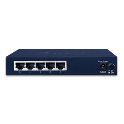 Planet - GSD-503 - 5-Port 10/100/1000Mbps Gigabit Ethernet Switch (External Power) - Metal Case