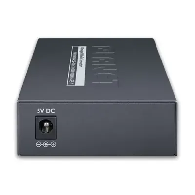 Planet - GT-915A - 1-Port 10/100/1000T + 1-Port 100/1000X SFP Managed Media Converter (IPv4/IPv6 Dual stack management, supports TLSv1.2/SSHv2/SNMPv3 Cybersecurity features, TS-1000/802.3ah OAM, LFP, 802.1Q VLAN, PLANET CloudViewer app and NMS MQTT)