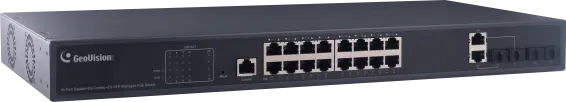 GeoVision - 84-APOE161-401U - 16-Port Gigabit Web Management PoE Switch