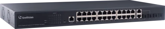GeoVision - 84-APOE241-401U - 24-Port Gigabit Web Management PoE Switch