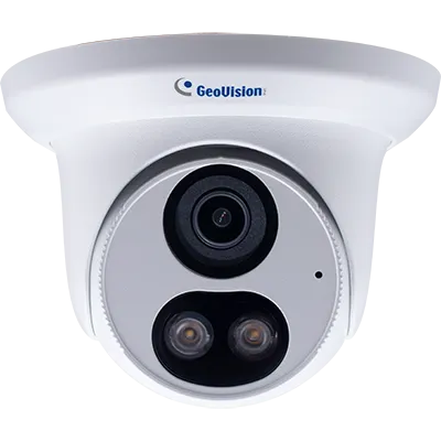 GeoVision - GV-EBFC5800 - 5MP H.265 Super Low Lux WDR Pro Full Color Warm LED Eyeball Dome IP Camera