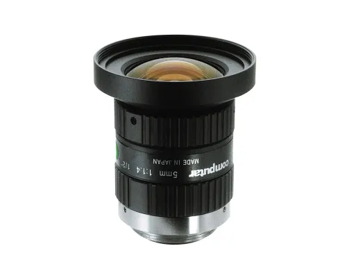 Computar - H0514-MP2 - 1.5MP, 1/2" 5mm F1.4 w/locking Iris & Focus Machine Vision Lens, 1.5MP (C-Mount)