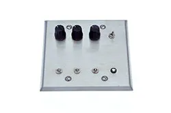 ETS - HPDA-3-SS - Three Channel Headphone Distribution Amplifier on Double Gang Stainless Plate
