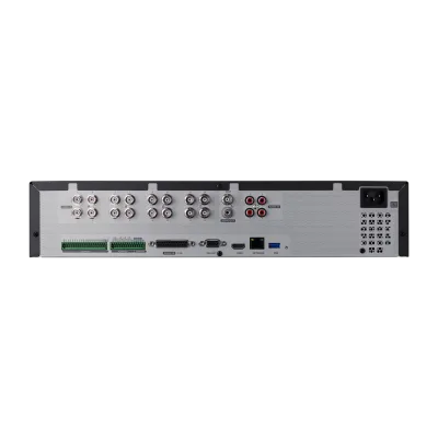 Hanwha - HRX-1635-12TB - 5-in-1 16CH Pentabrid DVR- 12TB Raw Storage, AHD, HDTVI, HDCVI (up to 8MP), Total 18CH(Analog Maximum 16CH and 2 Network Maximum 18CH), Analog Camera up 8MP(15/12fps), 5MP(20/12fps), 4MP(30/25fps), 2MP(30/25fps),1MP(30/25fps)