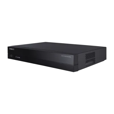 Hanwha - HRX-435-12TB - Wisenet HD+ Pentabrid DVR AHD (up to 8MP), - 12TB Raw Storage.TVI (up to 8MP), CVI (up to 5MP), CVBS and IP (up to 8MP), • Max. Analog 4CH + NW 6CH, up to 8MP, 8/8fps@8MP, 12/12fps@5MP recording (frame rate at higher resolutio