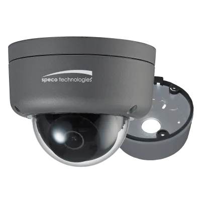 SPECO - HiD8 - 2MP Ultra Intensifier HD-TVI Dome Camera, 3.6mm lens, Included Junction Box, Dark Grey, TAA