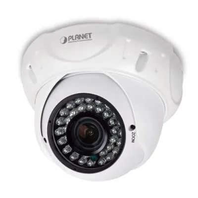 Planet - ICA-4460V - H.265 4MP PoE Dome IR IP Camera with Vari-focal Lens