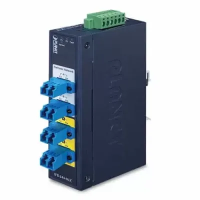 Planet - IFB-244-MLC - Industrial 2-Channel Optical Fiber Bypass Switch [Multimode LC Connector]
