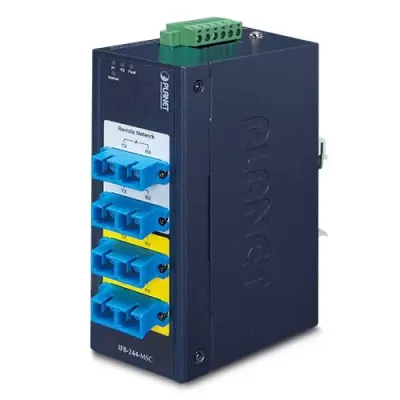 Planet - IFB-244-MSC - Industrial 2-Channel Optical Fiber Bypass Switch [Multimode SC Connector]